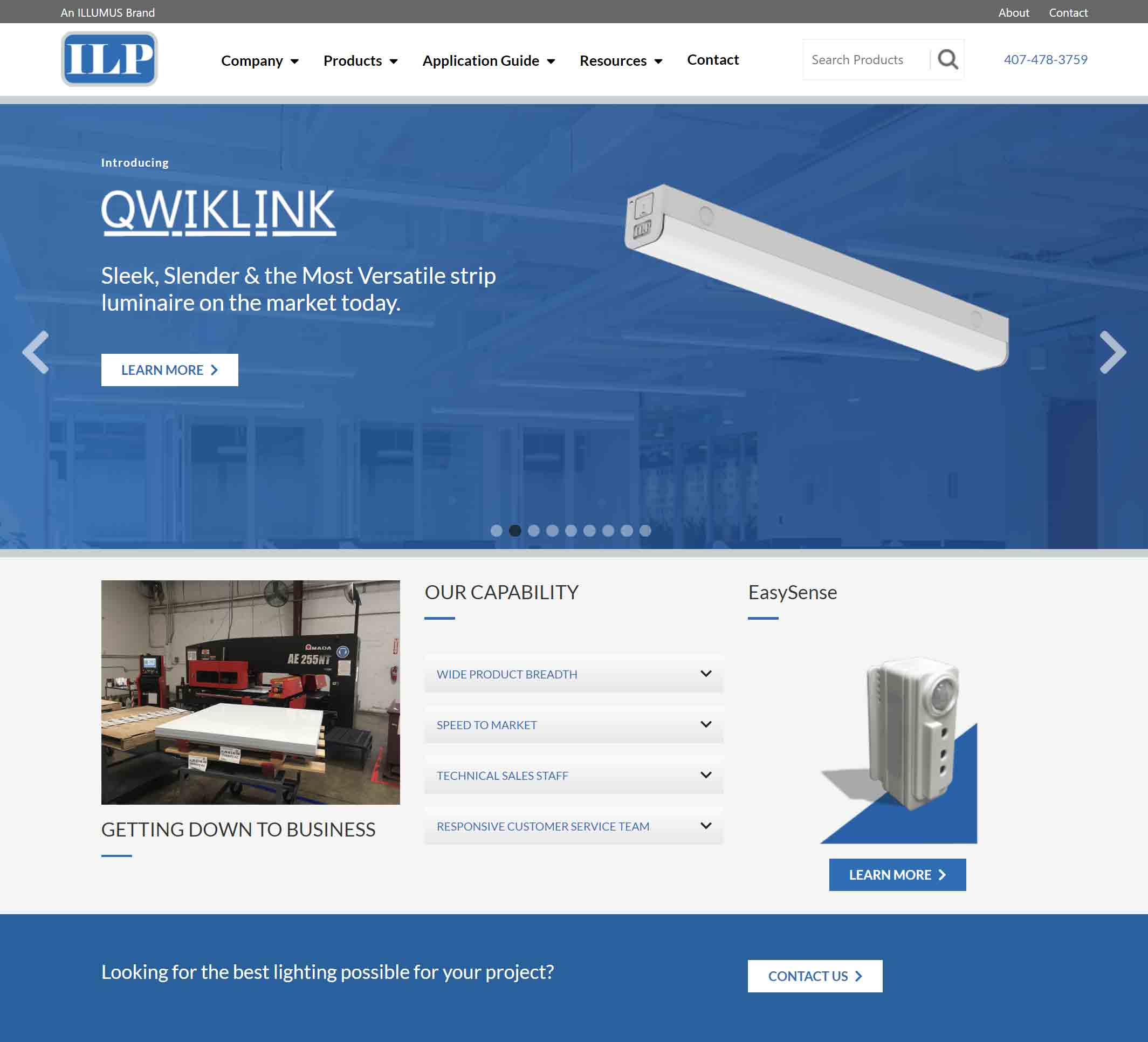 ILP homepage screenshot