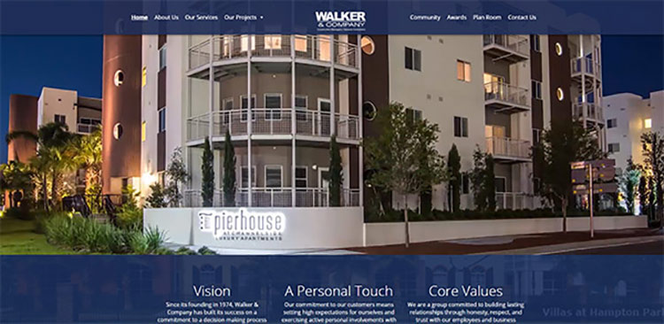 Walker Construction Homepage