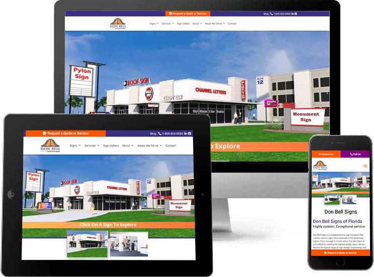 Don Bell Signs - New Responsive Website